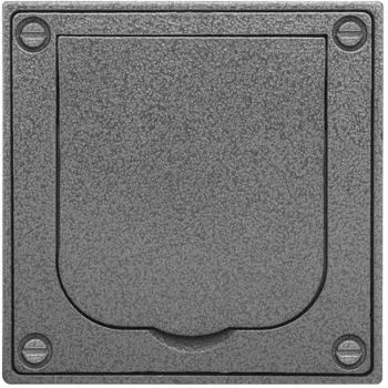 BUSCH JAEGER Enclosure UP Plastic Hinged Cover UPhammerschlag Grey 1705 U-101