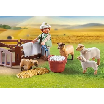 Shepherd Simulation Game with Sheep Playmobil