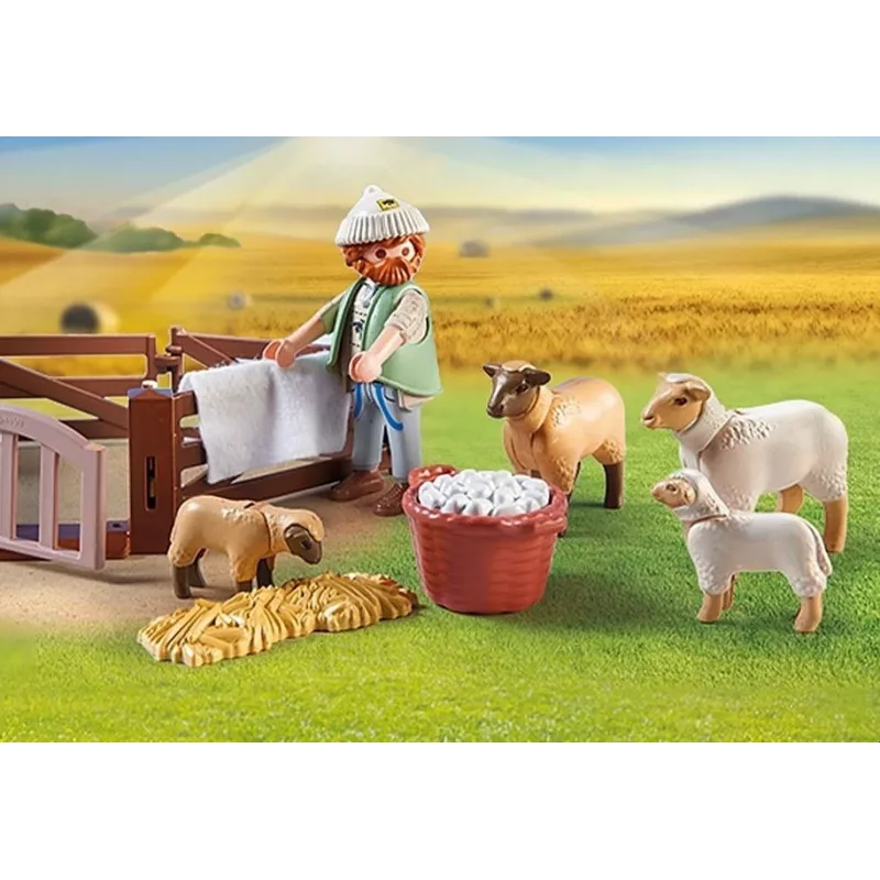 Shepherd Simulation Game with Sheep Playmobil