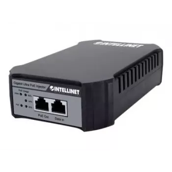 Intellinet Gigabit PoE++ Injector, One 95 W Port, IEEE 802.3bt (4PPoE) Compliant, Plastic Housing, Wall-mount Option