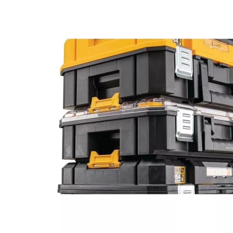 Tool storage case DeWalt DWST83344-1, waterproof, yellow, 440×183×332 mm, 2 handles, locking