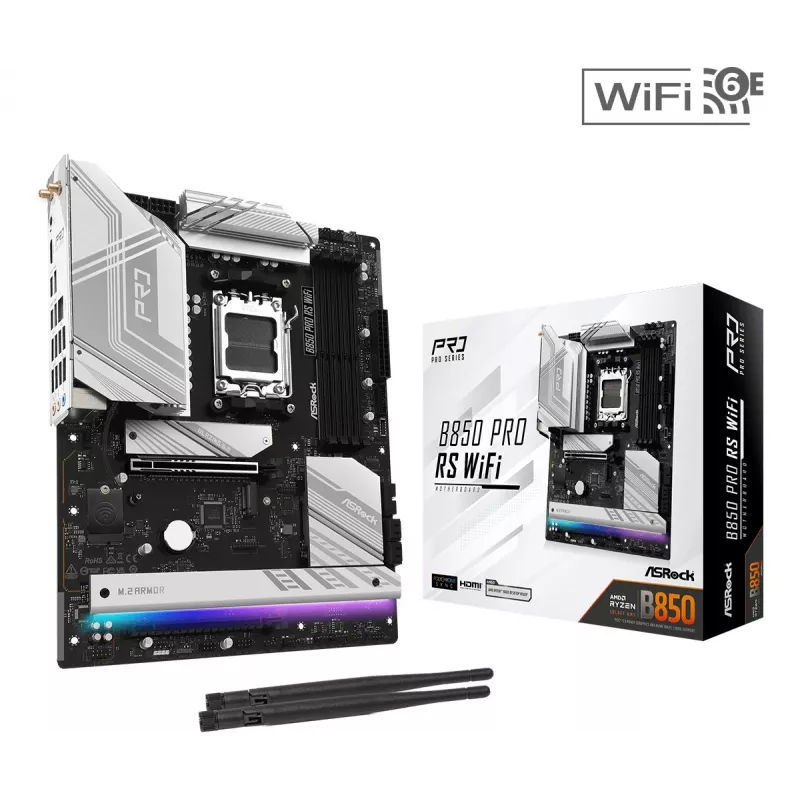 ASRock B850 Pro RS WiFi AM5 ATX Motherboard