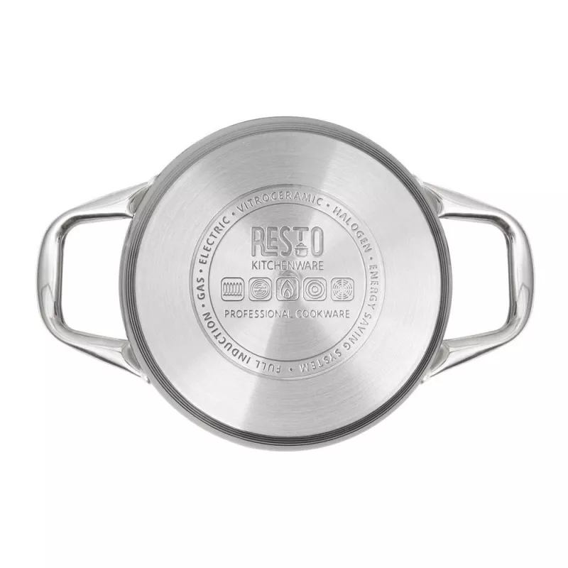 Round Stainless Steel Pot Resto Kitchenware Libra 1.9 L