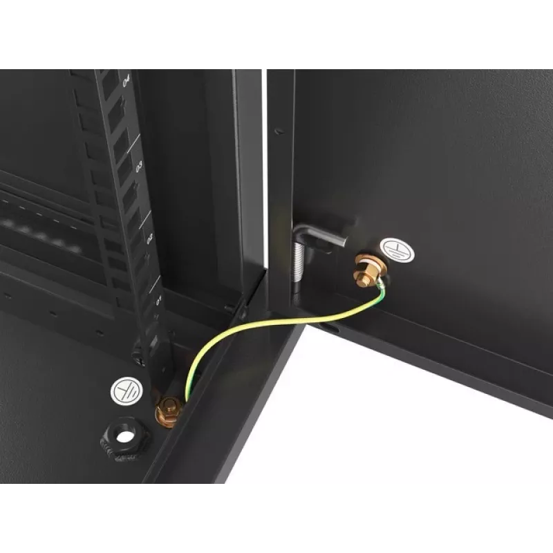 Wall mounted rack Lanberg WF01-6409-00B 9U Black