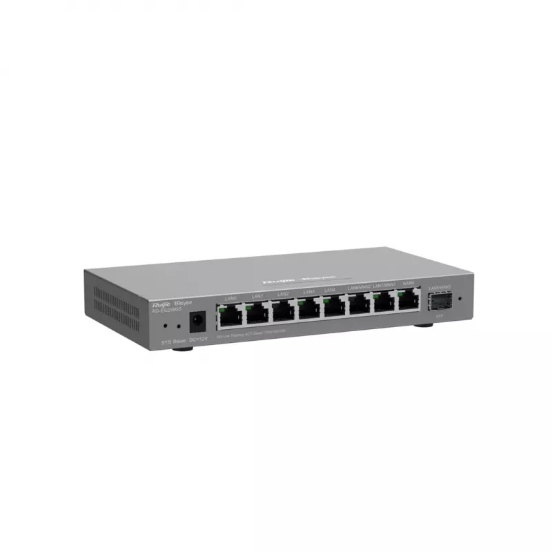 Router RUIJIE RG-EG209GS 9-port Gigabit Cloud Managed with 8x Gigabit RJ-45 and 1x SFP