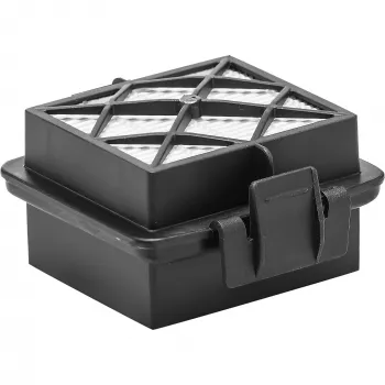 Vacuum filter Karcher 2.863-240.0 for cylinder vacuums, 46×85×75 mm, black/white, 1 HEPA filter