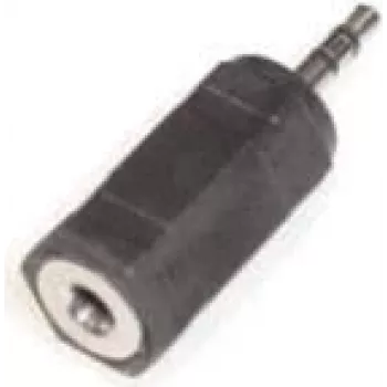 Cable gender changer e+p GS 34 2.5mm Stereo (M) to 3.5mm Stereo (F) Black