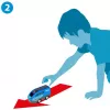 Train BRIO World Pull Back Train Black Blue 36019