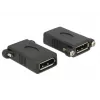 DisplayPort Adapter DeLOCK DisplayPort 1.1 F-F Black