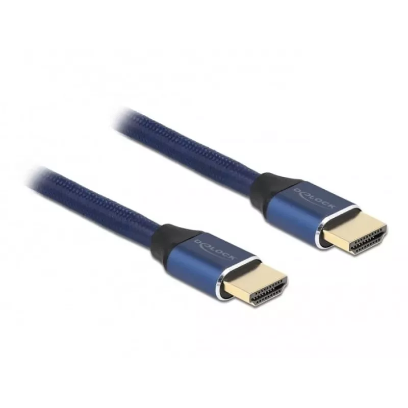 HDMI Cable DeLOCK Ultra High Speed 48 Gbps 8K 60 Hz blue 1 m