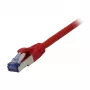 Patch cable RJ45 - CAT6A 500Mhz - 0.25m - red - S-STP(S/FTP) - AWG26 - LSZH - Synergy 21