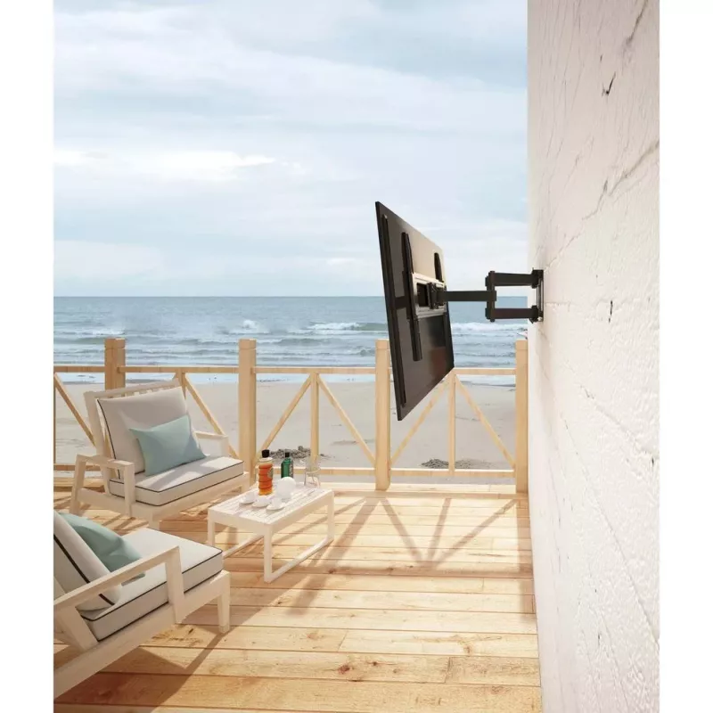 Manhattan Outdoor Wall Mount for TV & Monitors (Full Motion), For screens 37 inch to 65 inch, VESA compatibility: all between 200x200mm to 600x400mm - check the dimensions of the four mounting holes on back of screen to ensure it fits, Max 50kg, Weatherproof, Bracket