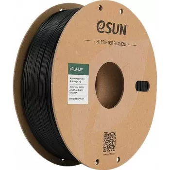 PLA LW 1,75mm BLACK 1kg ESUN 3D FILAMENT (PLA-LW175B1P1)
