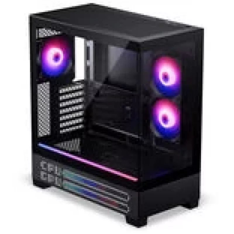 PHANTEKS XT View Matrix PC-Enclosure, Midi-Tower, E-ATX, Tempered Glass, Matrix LED - black (PH-XT523VM1_DBK01)