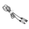 USB cable Tracer TRAKBK46928 1m USB A Micro-USB B Black Silver