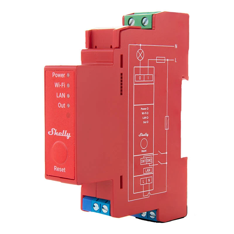 Solid-state relay Shelly Pro 1PM Pink 16A 110-240V