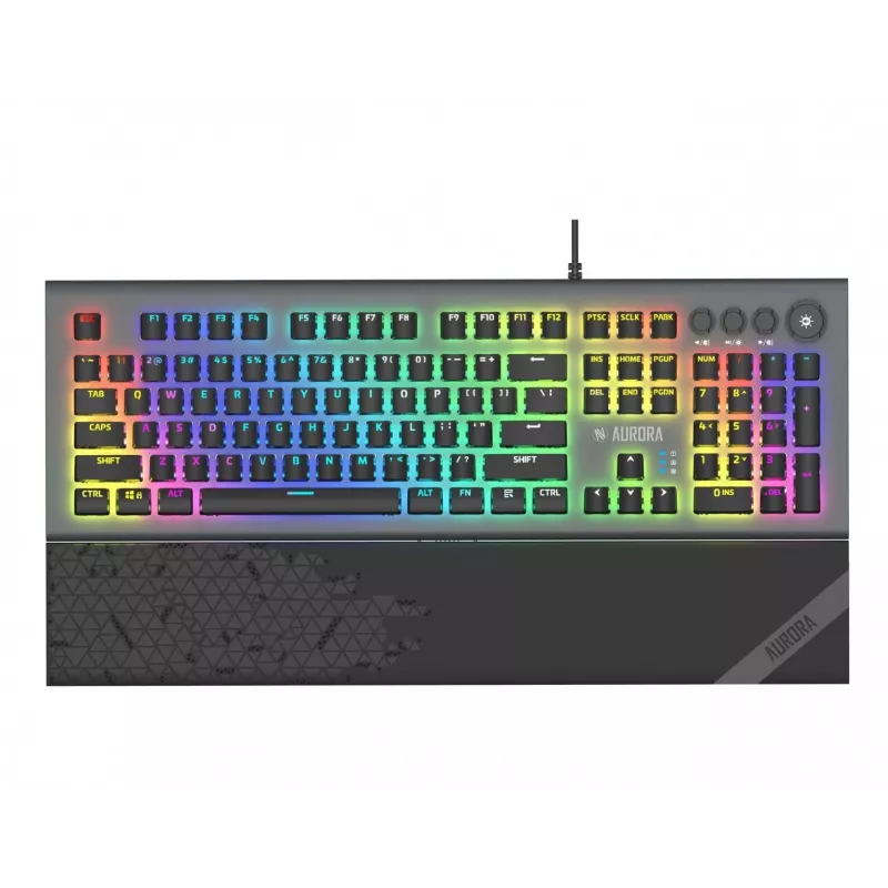 iBox Aurora K-5 keyboard USB QWERTY Silver