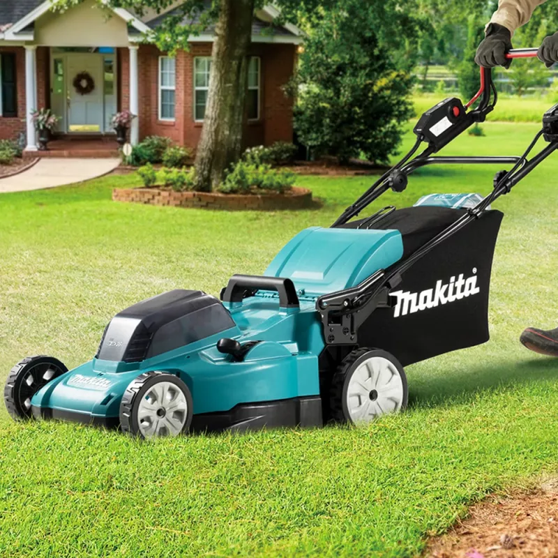 Makita DLM481Z lawn mower Push lawn mower Battery Black, Blue, Metallic