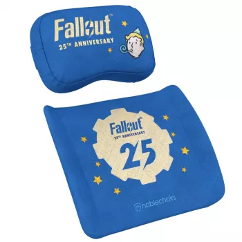 Neck pillow/Lumbar pillow noblechairs Fallout 25th Anniversary Edition Blue 2 pc(s)