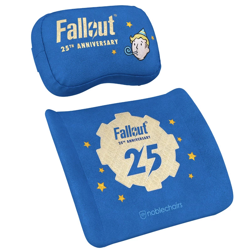 Neck pillow/Lumbar pillow noblechairs Fallout 25th Anniversary Edition Blue 2 pc(s)