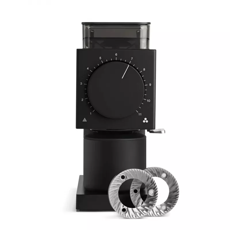 Electric coffee grinder Fellow Ode 2nd Generation — 140 W, 100 g bean hopper, stainless steel blades, 230 V, black