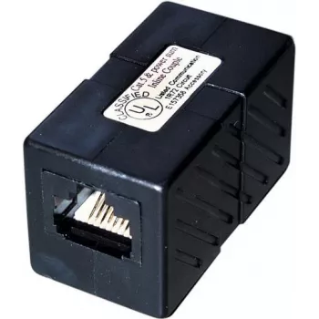 ROLINE Cat.5e Modular Coupler - Unshielded RJ-45 Black (21.15.8847)