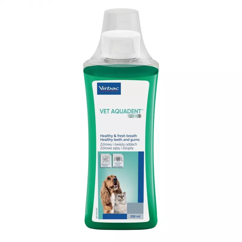 Oral hygiene solution VIRBAC VET AQUADENT 250 ml for pets