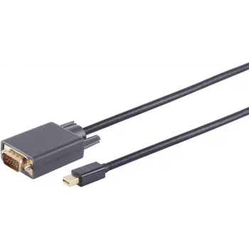 DisplayPort to VGA Cable ShiverPeaks 10-54035 with Mini DisplayPort connector