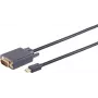 DisplayPort to VGA Cable ShiverPeaks 10-54035 with Mini DisplayPort connector