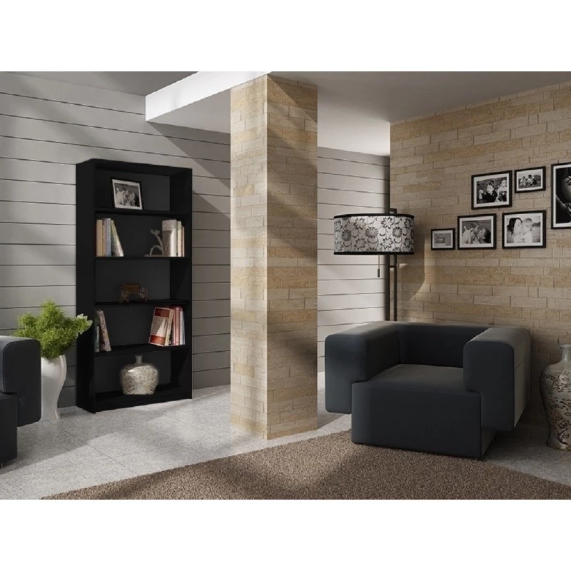 Topeshop R80 CZERŃ office bookcase