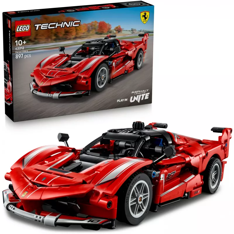 Construction toy LEGO Technic Ferrari FXX K scale model 1:10, 897 pieces, age 10+