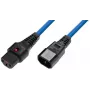 Microconnect MC-C13C14LOCK-0.5MB power cable Blue 0.5 m C13 coupler C14 coupler