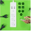 Power Strip Tellur — WiFi smart power strip with 3 AC outlets and 4 USB ports (4A)