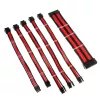 Braided Cable Extension Kit Kolink Core Adept – 20+4pin, 8pin, 4+4pin, 3×6+2pin; lengths 300–350 mm; PET jacket; copper conductors