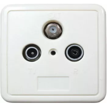 Antenna socket ShiverPeaks 83905-10DCSETLW — BK+SAT connector for TV and satellite