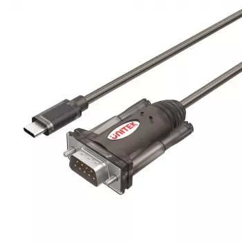 Serial cable Unitek Y-1105K — 1.5 m black, DB-9 male to DB-9 male
