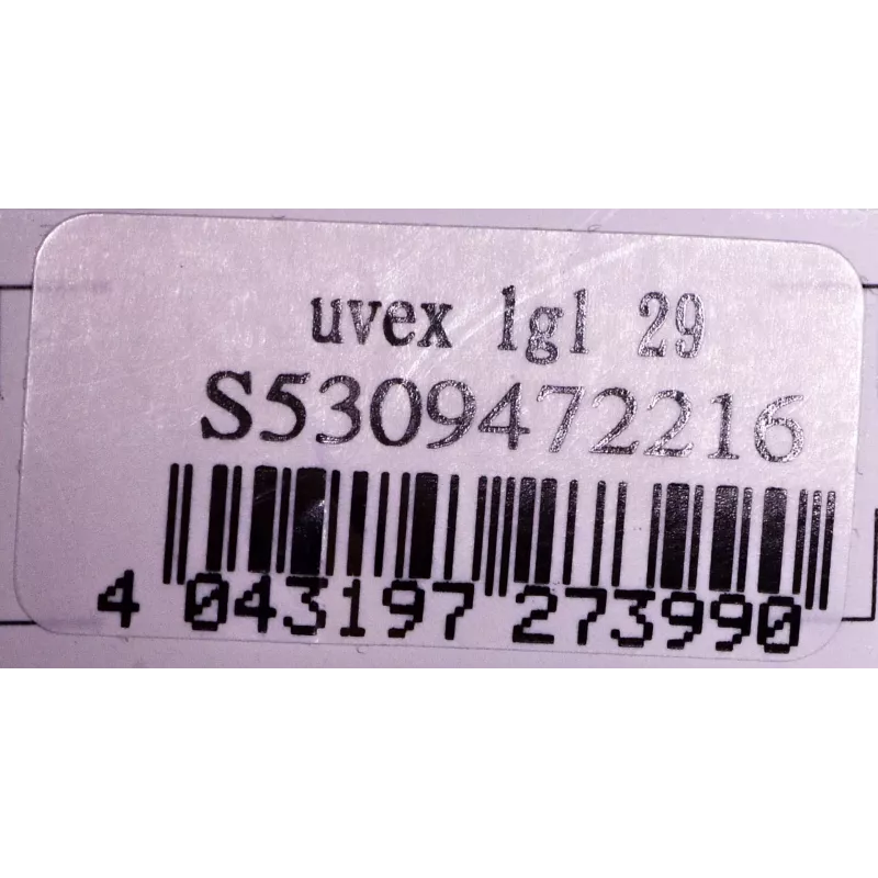 Safety glasses UVEX LGL 29 — model 53/0/947/2216/UNI, black frame