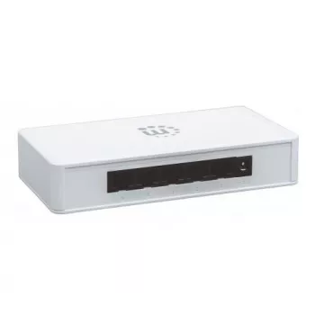 Manhattan 5-Port Gigabit Ethernet Switch, Desktop Size, Plastic, IEEE 802.3az (Energy Efficient Ethernet), Three Year Warranty, Box