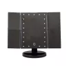 Extralink Makeup Mirror, Magnifying, Black, Foldable, Backlit, with Stand