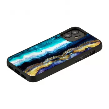Protective case iKins for Apple iPhone 12 mini — purple agate pattern