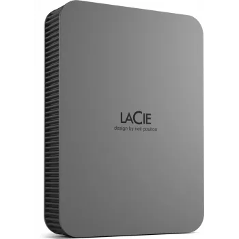 LaCie Mobile Drive Secure 5TB Portable External Hard Drive 2.5 inch Mac & PC Space Grey Data Rescue Service (STLR5000400)