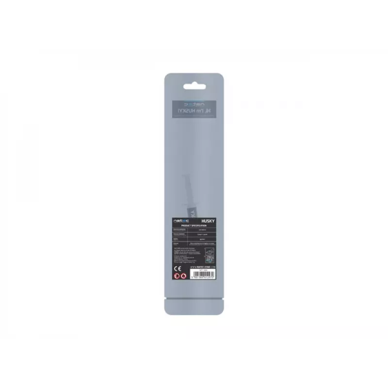 Thermal paste NATEC Husky NPT-1324, thermal conductivity 4.63 W/m·K, volume 2 ml, density 2.5 g/cm³