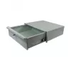 ALL-S0002060, Drawer unit, grey, metal, 3U, 19 inch, 440 mm