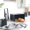 Bread Bin Salter Marino Steel Construction BW124601EU7 - Stainless Steel Loaf Storage