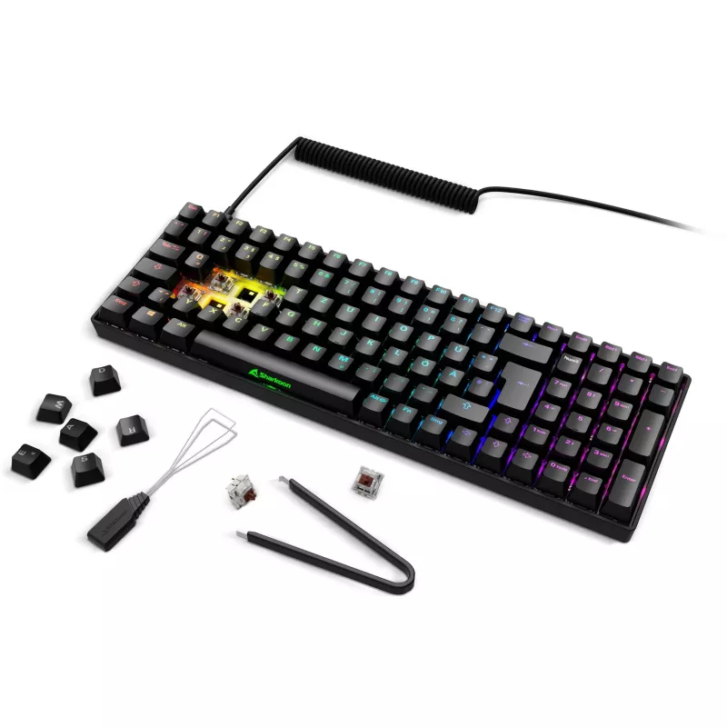 Gaming Keyboard Sharkoon SGK50 S2 Mechanical QWERTZ Wireless