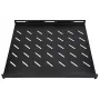 Extralink EX.8635 Fixed Rack Shelf 1U 19 inch 500 mm Deep for 800 mm Cabinets, Black