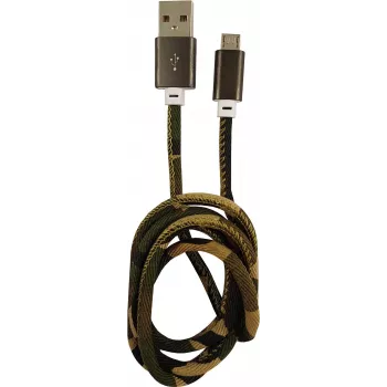 LC-POWER Cable USB-Micro-1M-5 1m woodland camo,USB A auf Micro-USB (LC-C-USB-MICRO-1M-5)