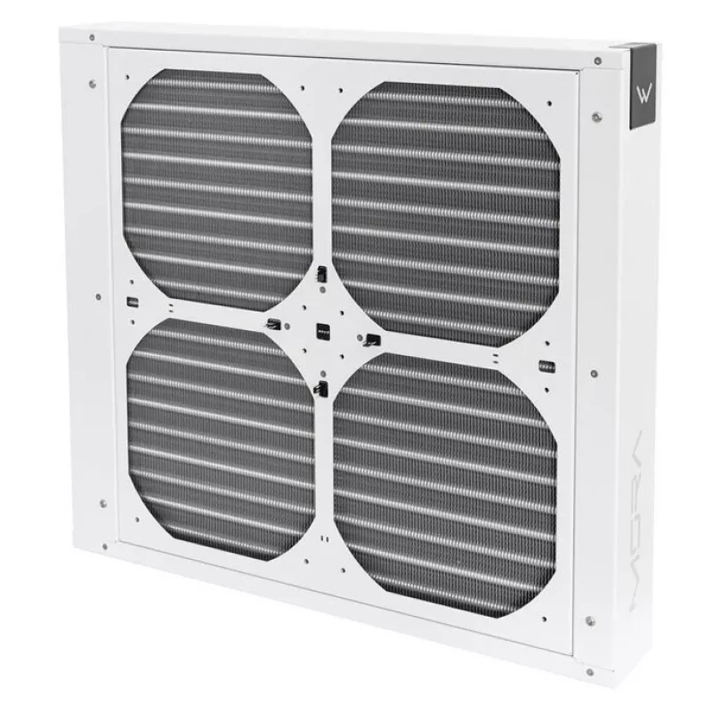 Radiator fan frame Watercool MO-RA IV 400 — compatible 200 mm fans, white