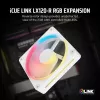 CORSAIR iCUE LINK LX120-R RGB 120mm ARGB Reverse Blade Case Fan - White