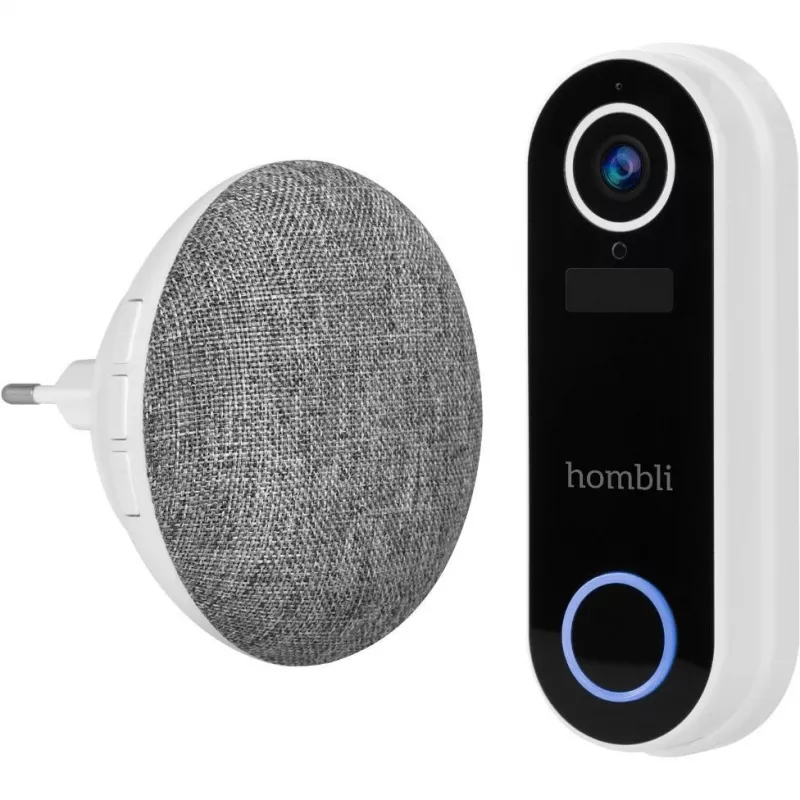 Doorbell chime Hombli Doorbell Chime 2 by Avanca International BV — wireless 433.92 MHz, AC 110–240V, Type C plug, grey/white